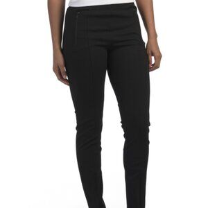 NWT Jason Wu Zip Leg Ponte Pants Black M MSRP $68